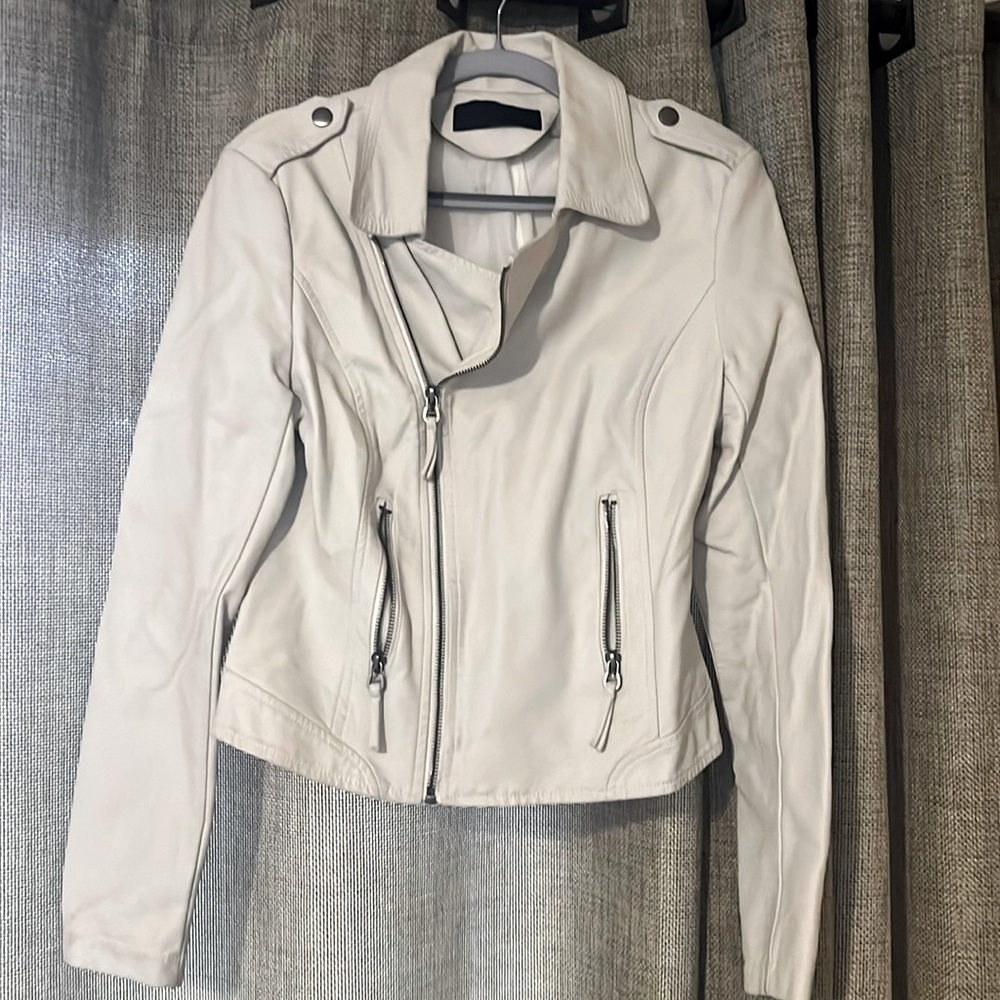 Faux leather jacket